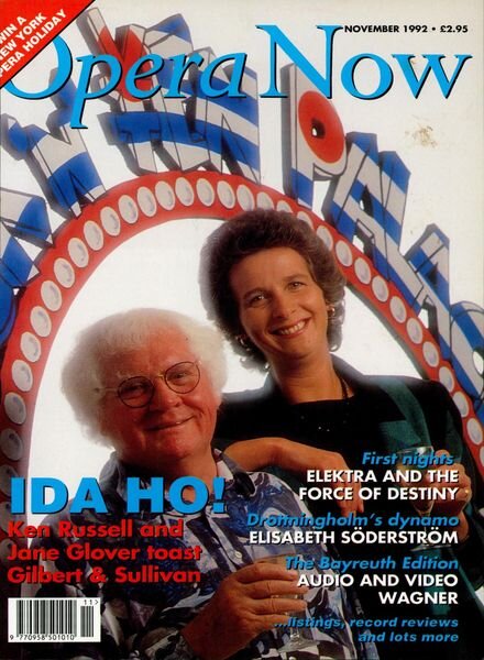 Opera Now – November 1992 Cover