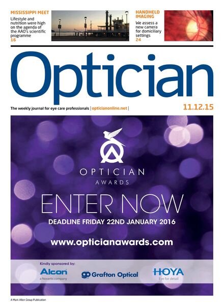 Optician – 11 December 2015 Cover