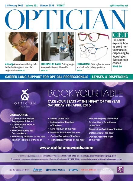 Optician – 12 February 2016 Cover