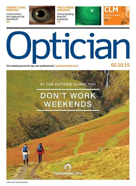 Optician – 2 October 2015 Cover