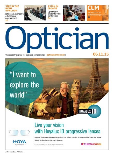 Optician – 6 November 2015 Cover