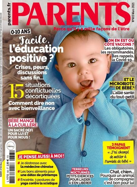 Parents France – Mars 2021 Cover