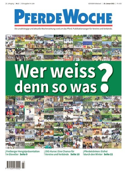 PferdeWoche – 20 Januar 2021 Cover