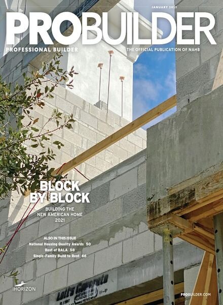Professional Builder – January 2021 Cover