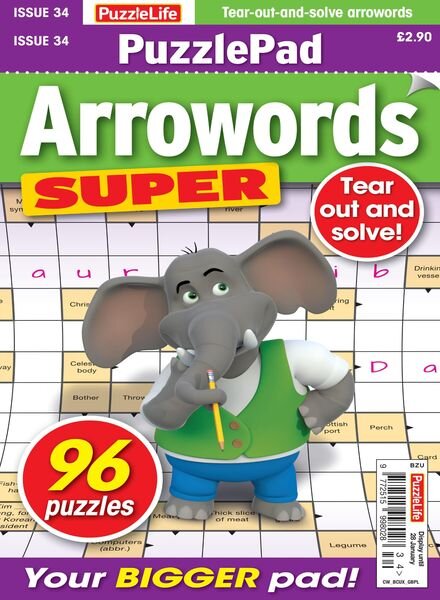 PuzzleLife PuzzlePad Arrowords Super – 31 December 2020 Cover