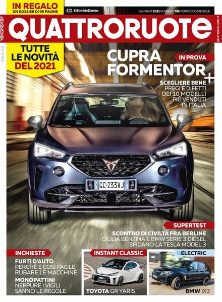 Quattroruote Italia – gennaio 2021 Cover