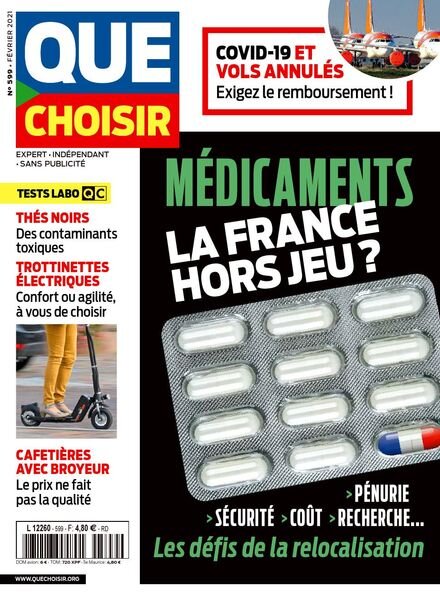 Que Choisir – Fevrier 2021 Cover