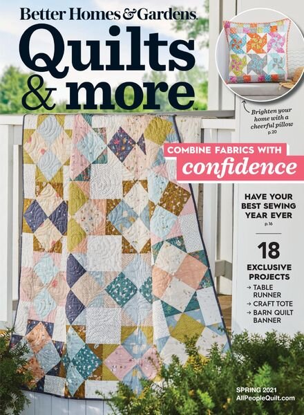 Quilts and More – January 2021 Cover