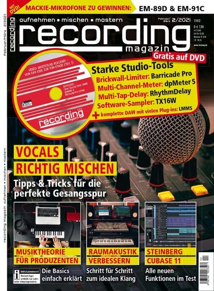 Recording Magazin – Februar-Marz 2021 Cover