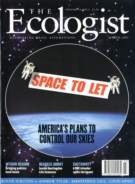 Resurgence & Ecologist – Ecologist, Vol 31 N 2 – March 2001 Cover