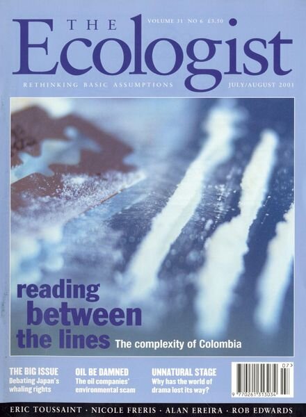 Resurgence & Ecologist – Ecologist, Vol 31 N 6 – July-August 2001 Cover