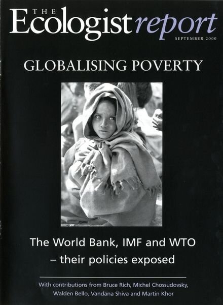 Resurgence & Ecologist – Report – Globalising Poverty September 2000 Cover