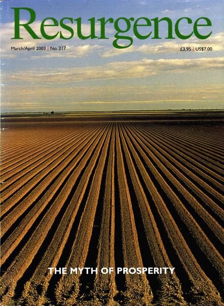 Resurgence & Ecologist – Resurgence, 217 – March – April 2003 Cover