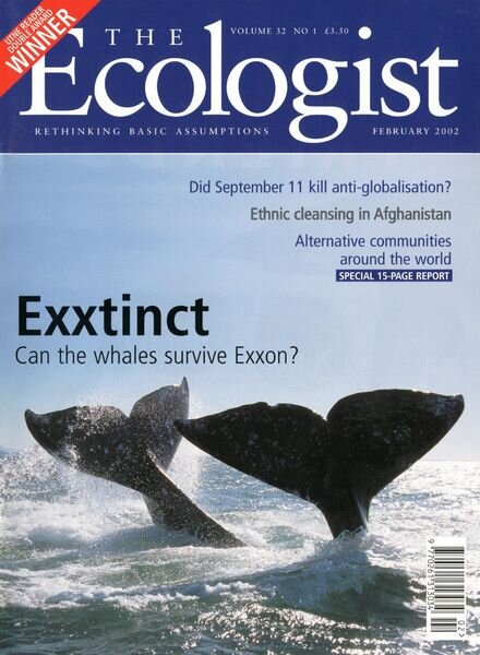 Resurgence & Ecologist – Ecologist, Vol 32 N 1 – Febriary 2002 Cover