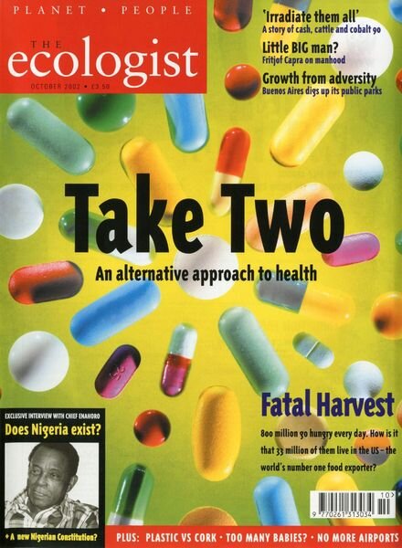 Resurgence & Ecologist – Ecologist, Vol 32 N 8 – October 2002 Cover