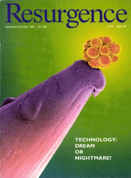 Resurgence & Ecologist – Resurgence, 208 – Sepember – October 2001 Cover