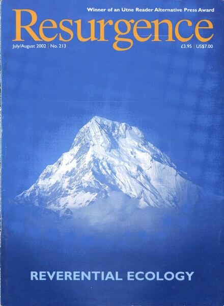 Resurgence & Ecologist – Resurgence, 213 – July-August 2002 Cover