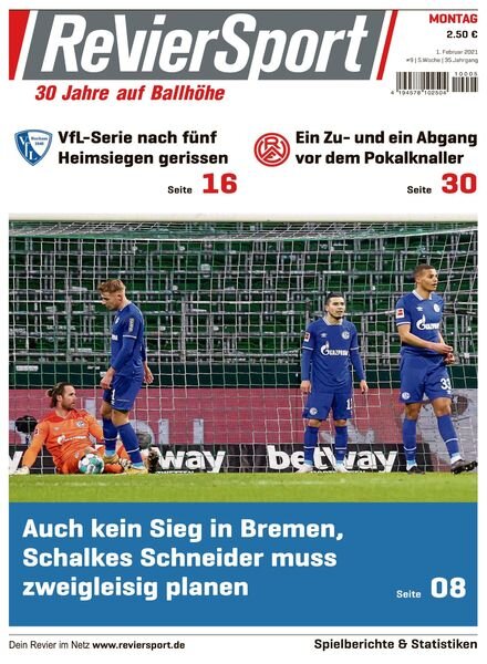 RevierSport – 01 Februar 2021 Cover