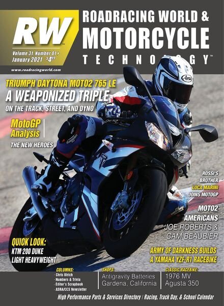 Roadracing World – January 2021 Cover