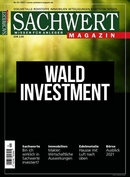 Sachwert Magazin – Nr.1 2021 Cover