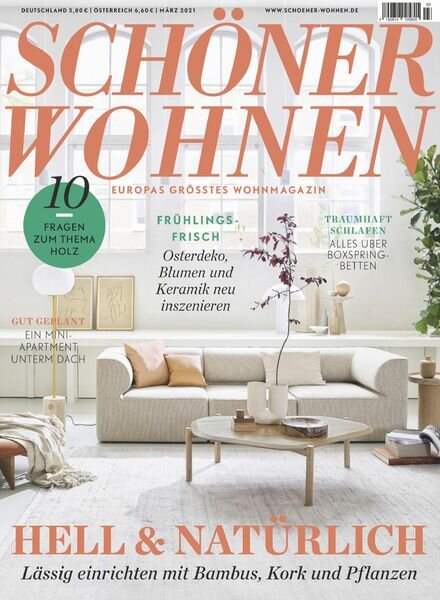 Schoner Wohnen – Marz 2021 Cover