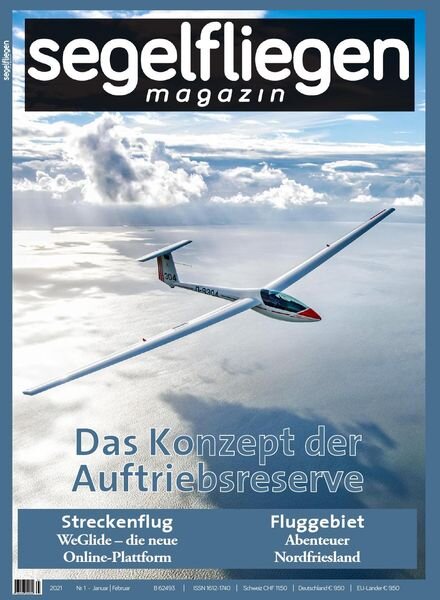 Segelfliegen – Januar-Februar 2021 Cover