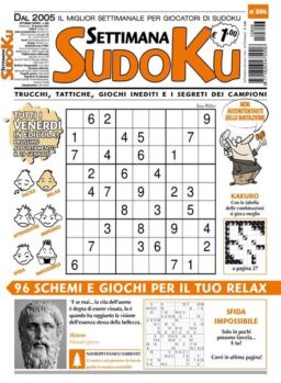 Settimana Sudoku – 20 gennaio 2021
