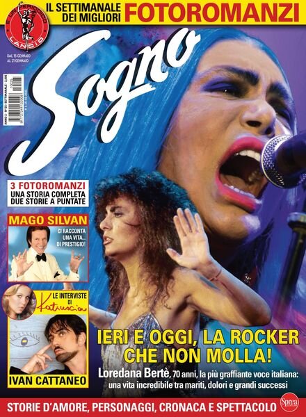 Sogno – 15 gennaio 2021 Cover