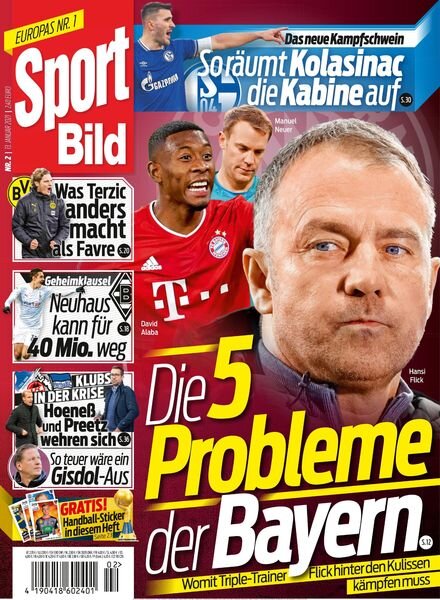 SPORT BILD – 13 Januar 2021 Cover
