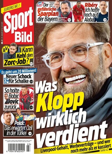 SPORT BILD – 20 Januar 2021 Cover