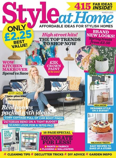 Style at Home UK – March 2021 Cover