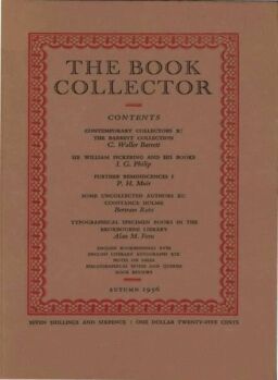 The Book Collector – Autumn 1956