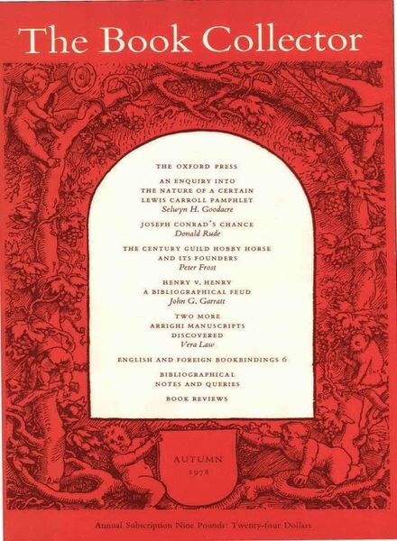 The Book Collector – Autumn 1978 Cover