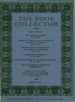 The Book Collector – Spring 1959