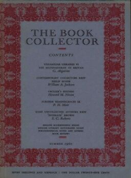 The Book Collector – Summer 1960