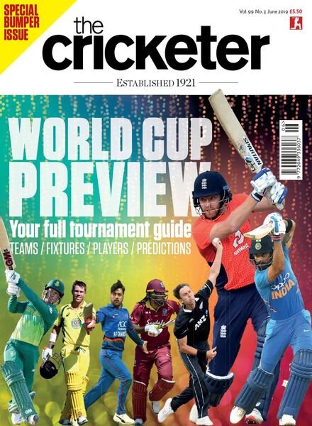 The Cricketer Magazine – June 2019 Cover