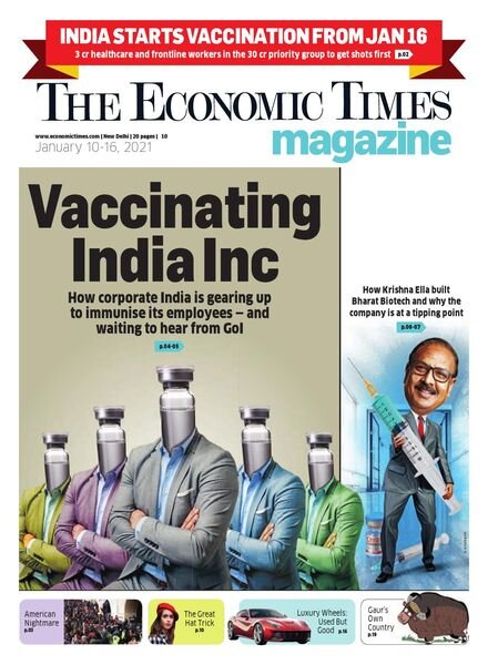 The Economic Times – January 10, 2021 Cover