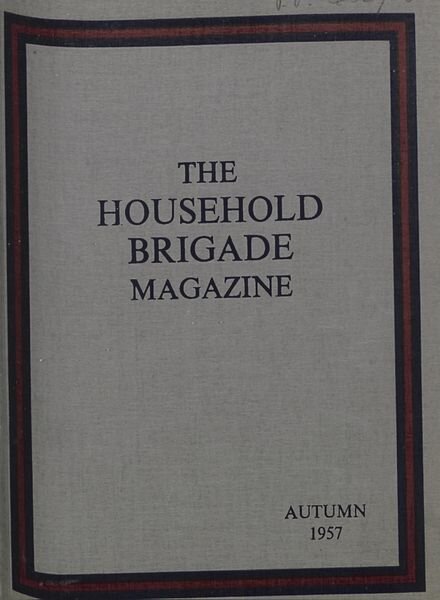 The Guards Magazine – Autumn 1957 Cover