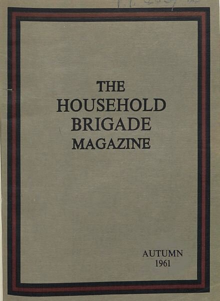 The Guards Magazine – Autumn 1961 Cover