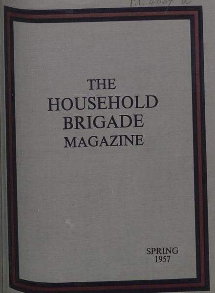 The Guards Magazine – Spring 1957 Cover