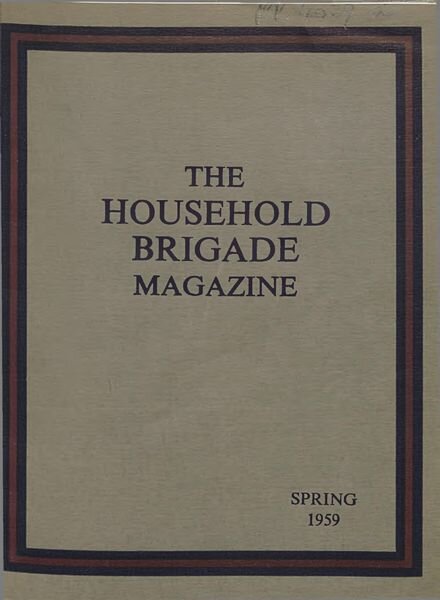 The Guards Magazine – Spring 1959 Cover