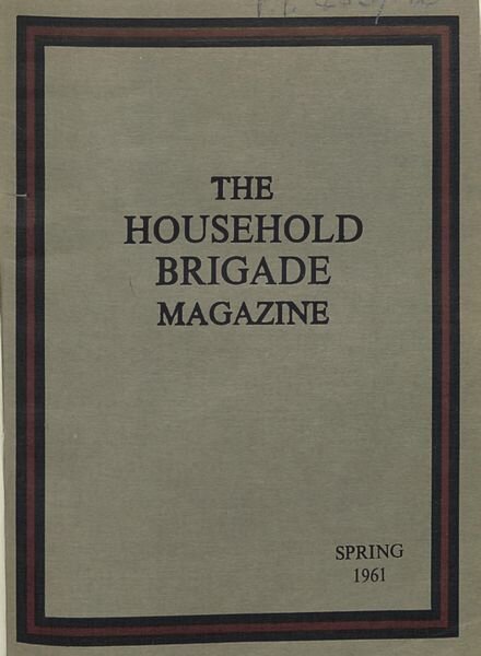 The Guards Magazine – Spring 1961 Cover