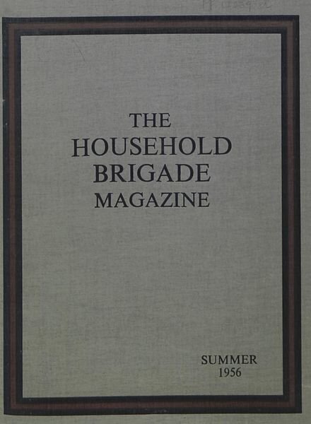 The Guards Magazine – Summer 1956 Cover