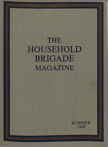 The Guards Magazine – Summer 1960 Cover