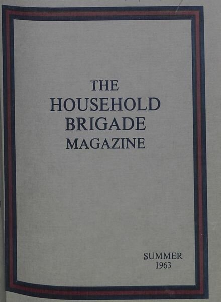 The Guards Magazine – Summer 1963 Cover