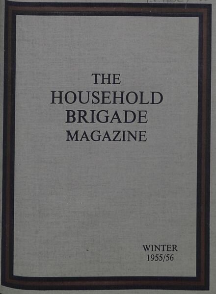 The Guards Magazine – Winter 1955 Cover