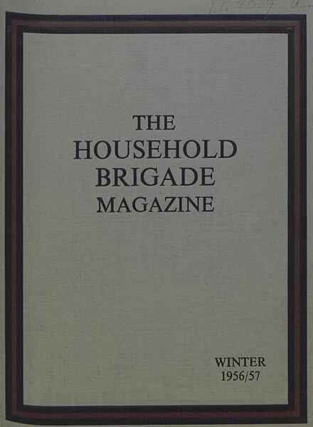 The Guards Magazine – Winter 1956 Cover