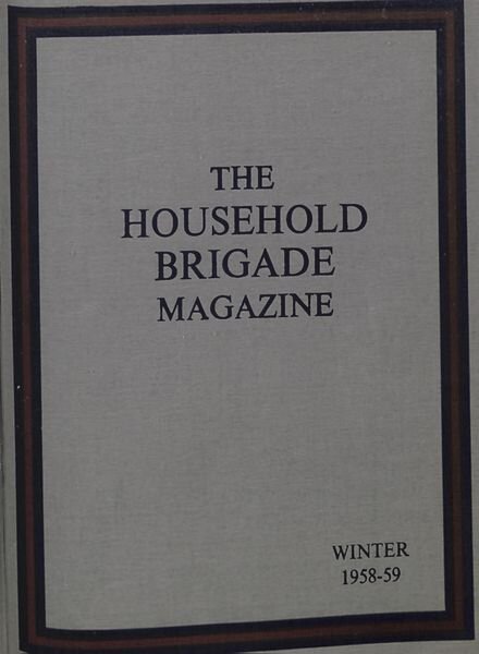 The Guards Magazine – Winter 1958 Cover