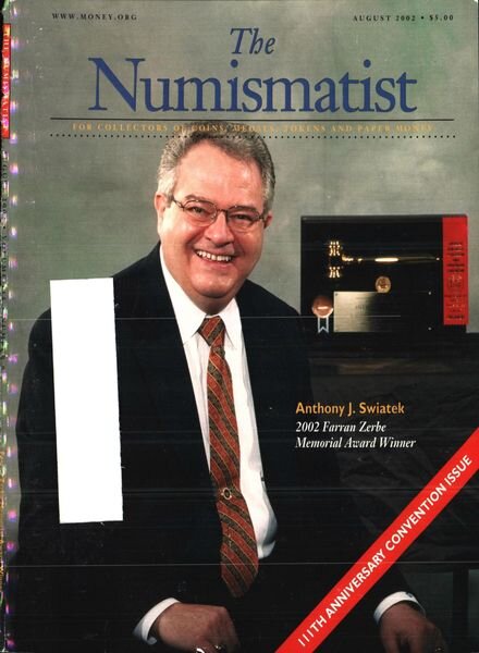 The Numismatist – August 2002 Cover