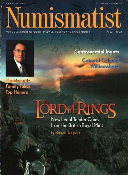 The Numismatist – August 2003 Cover